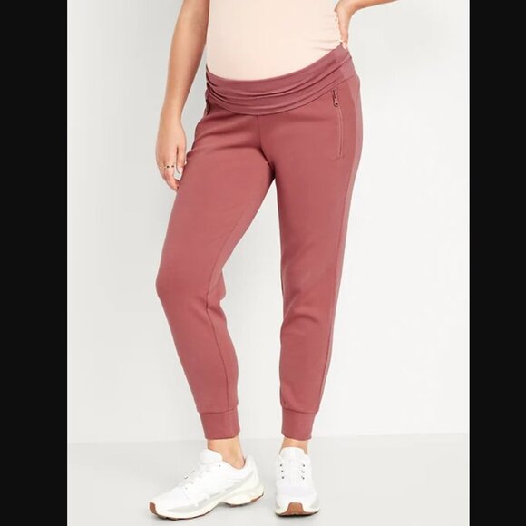 Old Navy Pants - Old Navy XS Maternity Dynamic Fleece Rollover-Waist Joggers